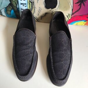 Gucci Monogram Men’s Loafers Sz 7.5